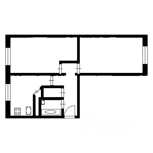 2-к кв. Калининградская область, Калининград ул. Гайдара, 87 (48.6 м) - Фото 2