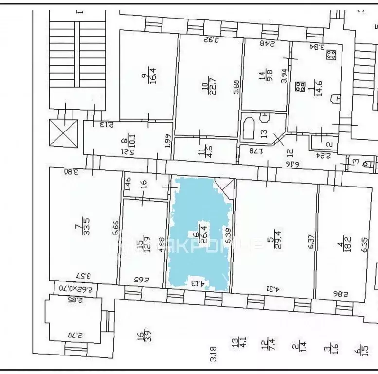 Комната Санкт-Петербург Большая Монетная ул., 23 (26.4 м) - Фото 1