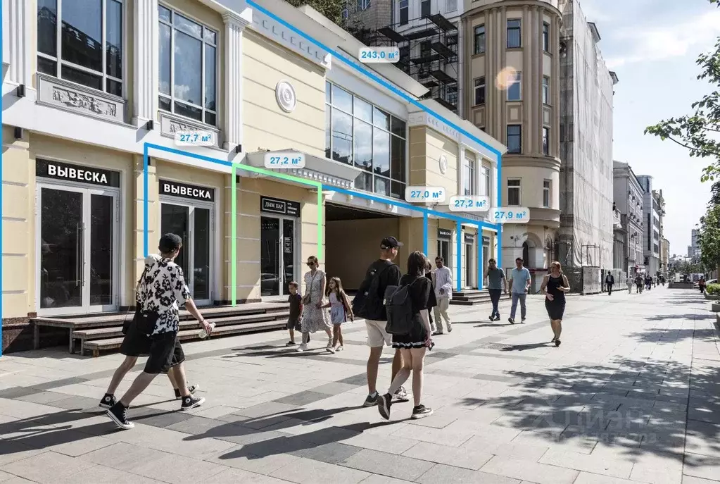 Торговая площадь в Москва Большая Садовая ул., 6С2 (27 м) - Фото 0