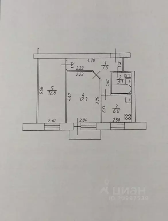 2-к кв. Новгородская область, Великий Новгород Большая ... - Фото 1