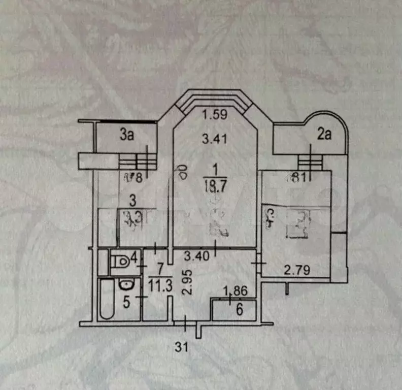 2-к. квартира, 56 м, 6/24 эт. - Фото 0