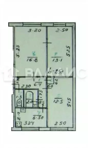 3-к кв. Новосибирская область, Новосибирск ул. Титова, 47/1 (62.0 м) - Фото 1