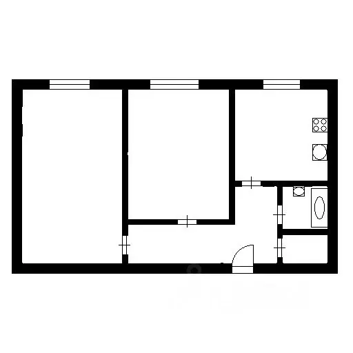 2-к кв. Санкт-Петербург Вертолетная ул., 13/2 (51.0 м) - Фото 1