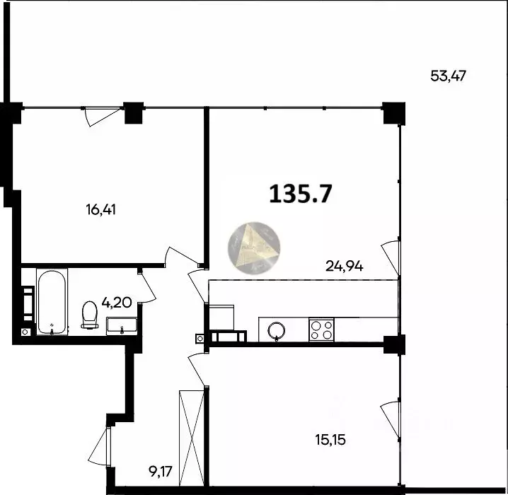 2-к кв. Крым, Сакский район, Лесновское с/пос, с. Прибрежное ул. ... - Фото 2