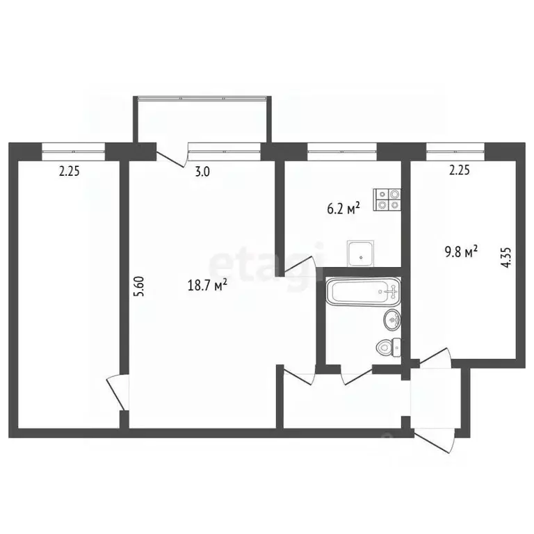 3-к кв. Камчатский край, Петропавловск-Камчатский Владивостокская ул., ... - Фото 1