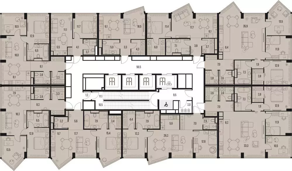 4-комнатная квартира: Москва, Летниковская улица, 11к1 (104.1 м) - Фото 1
