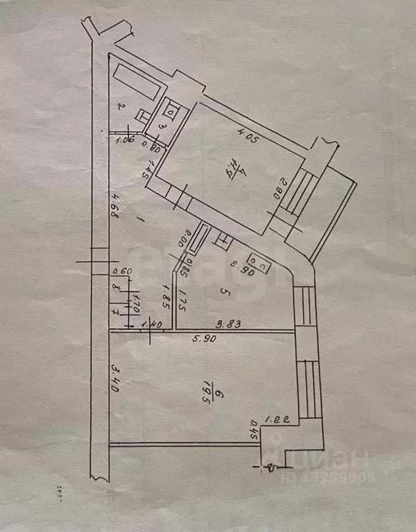 2-к кв. Липецкая область, Липецк ул. Космонавтов, 2 (57.6 м) - Фото 2