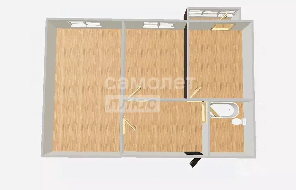 2-к кв. Рязанская область, Кораблино Покровский-1 мкр, 2 (50.8 м) - Фото 2