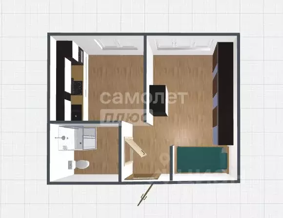 1-к кв. Приморский край, Находка Пограничная ул., 38Б (21.0 м) - Фото 2