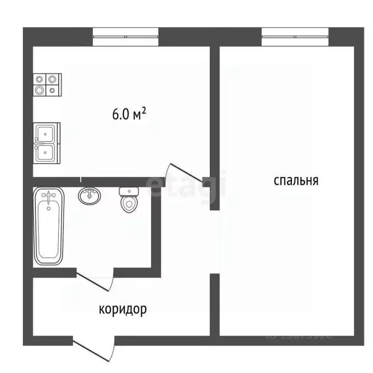 1-к кв. Ярославская область, Рыбинск ул. Энергетиков, 4 (33.0 м) - Фото 2