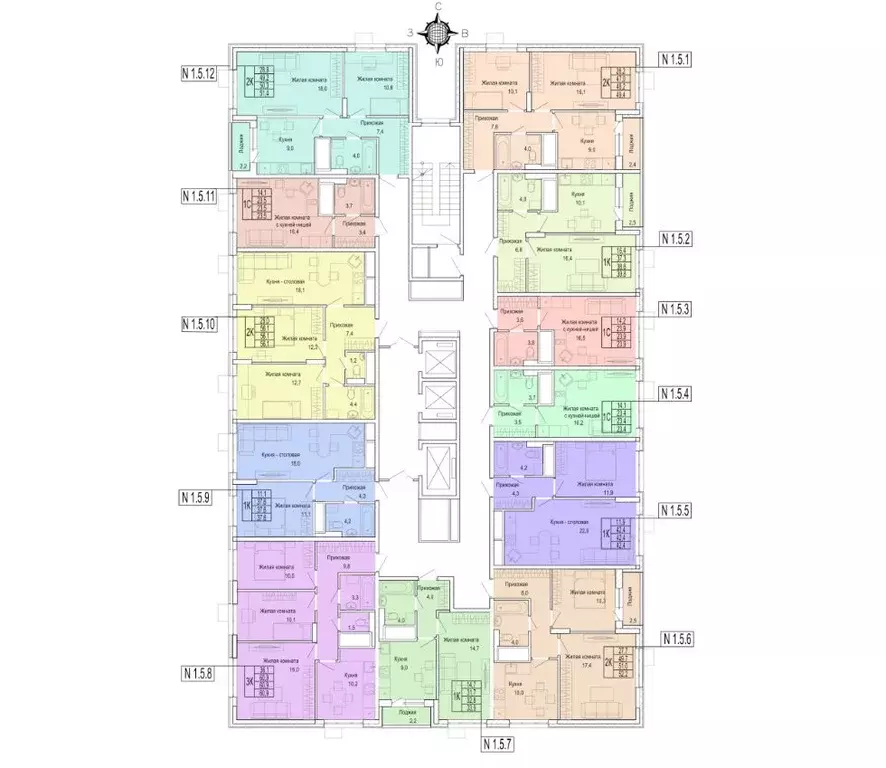 1-к кв. Московская область, Мытищи Леонидовка мкр,  (38.7 м) - Фото 1