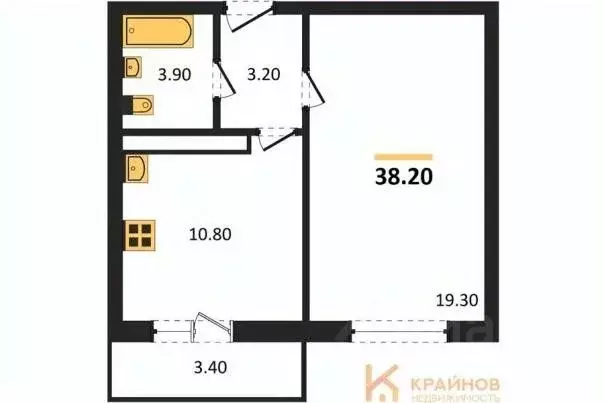 1-к кв. Воронежская область, Воронеж ул. Шидловского, 22 (38.2 м) - Фото 0