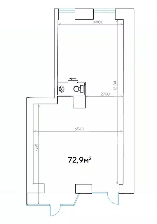 Помещение свободного назначения в Москва Ленинградский просп., 33К3 ... - Фото 2