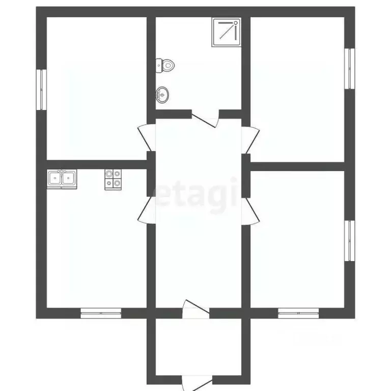 Дом в Свердловская область, Тугулым пгт ул. Светлая, 13Б (74 м) - Фото 2