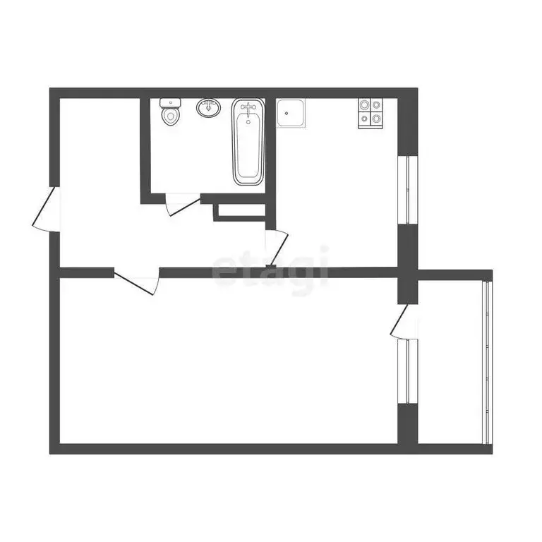 1-комнатная квартира: Ульяновск, улица Корунковой, 2/19 (35 м) - Фото 0