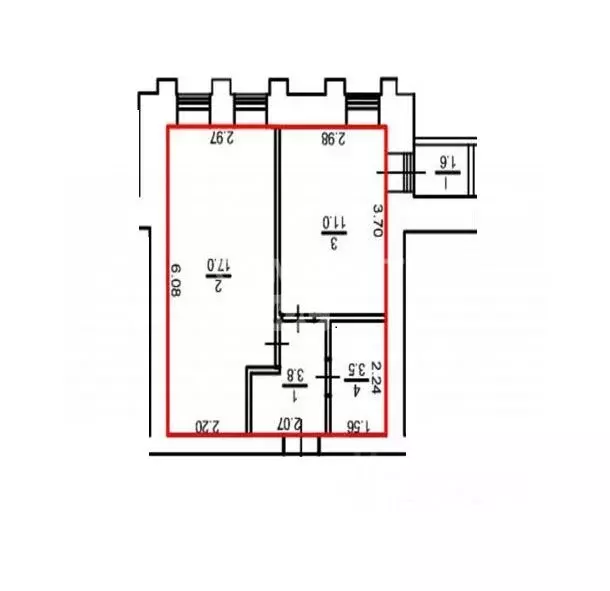 1-к кв. Томская область, Томский район, д. Кисловка, Северный мкр ул. ... - Фото 2