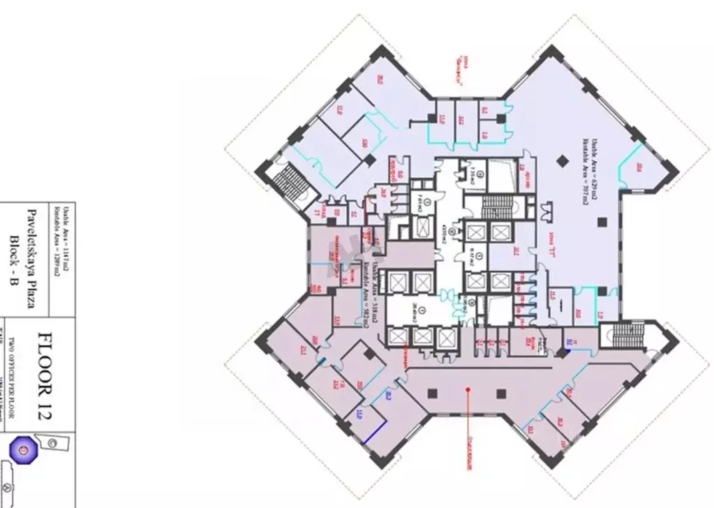 Офис в Москва Павелецкая пл., 2С2 (582 м) - Фото 2