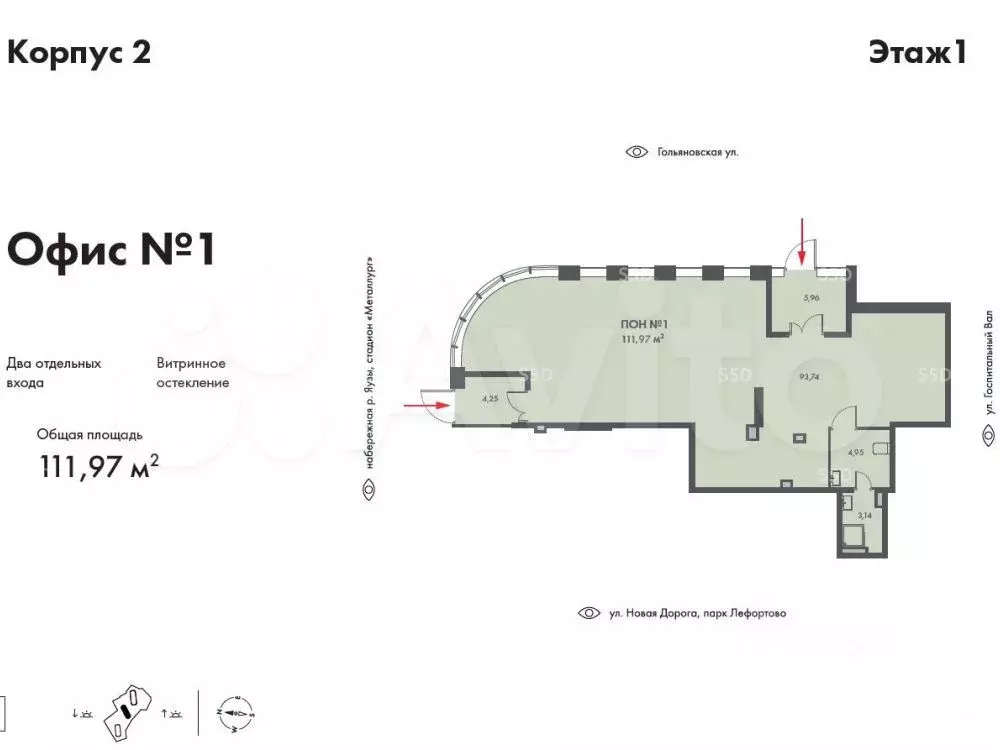 продам помещение свободного назначения, 112 м - Фото 0