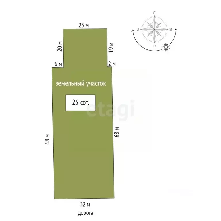 Участок в Ростовская область, Аксайский район, Старочеркасское с/пос, ... - Фото 2