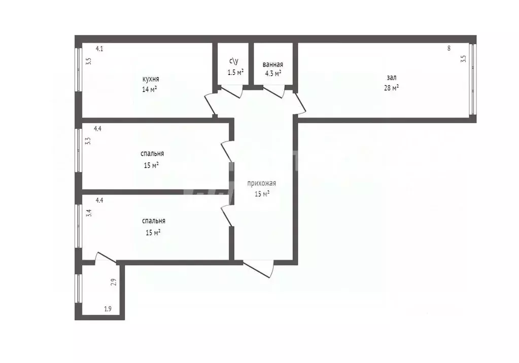 3-к кв. Дагестан, Дербент ул. Предгорная, 5А (92.0 м) - Фото 2