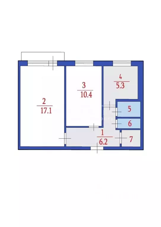 2-к кв. Кемеровская область, Кемерово Инициативная ул., 18А (48.4 м) - Фото 2