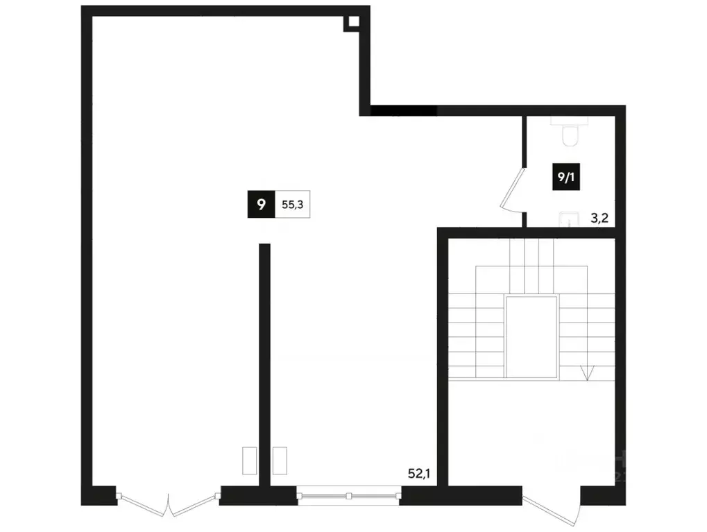 Офис в Краснодарский край, Краснодар ул. Анны Ахматовой, 6/1 (55 м) - Фото 1