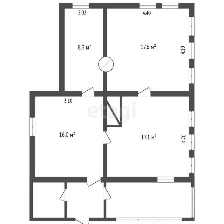 Дом в посёлок Юшала, Крупская улица (59 м) - Фото 1