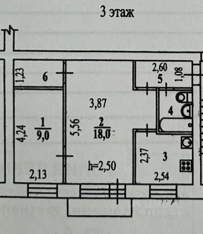 2-к кв. Иркутская область, Иркутск Передовая ул., 3 (42.0 м) - Фото 0