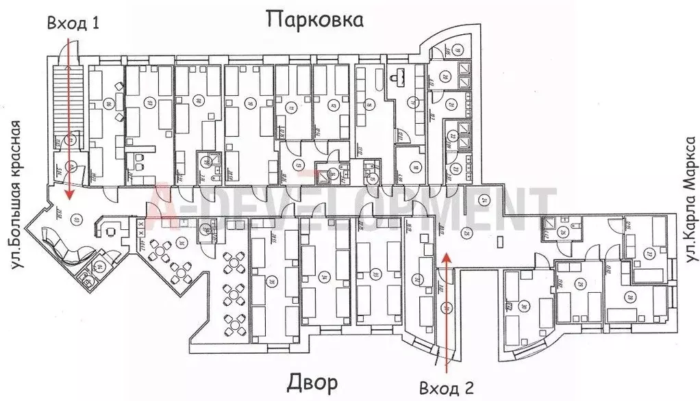 Помещение свободного назначения в Татарстан, Казань Большая Красная ... - Фото 1