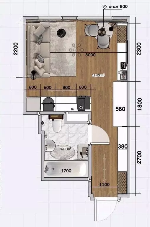 Студия Свердловская область, Екатеринбург тракт Сибирский, 24Д (23.8 ... - Фото 2