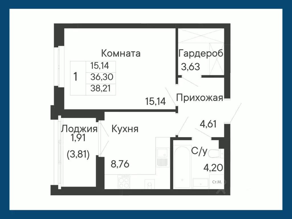 1-к кв. Ростовская область, Ростов-на-Дону Ривьера жилой квартал,  ... - Фото 1