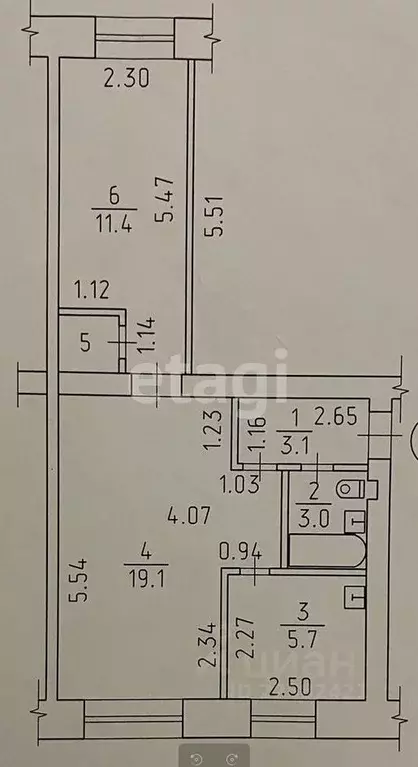 2-к кв. Удмуртия, Ижевск ул. Ленина, 7 (43.4 м) - Фото 2