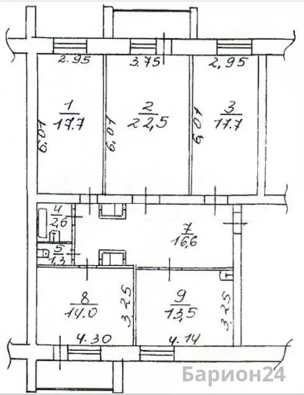 4-к кв. Калужская область, Балабаново г. Боровский муниципальный ... - Фото 2
