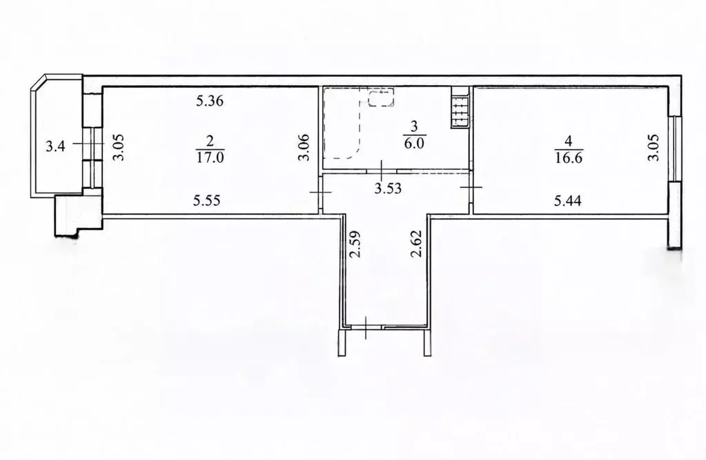 1-к кв. Санкт-Петербург Лиственная ул., 18к1 (47.9 м) - Фото 2