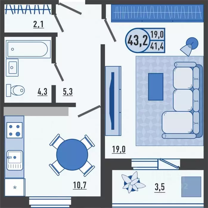 1-к кв. Орловская область, Орловский муниципальный округ, д. Образцово ... - Фото 0