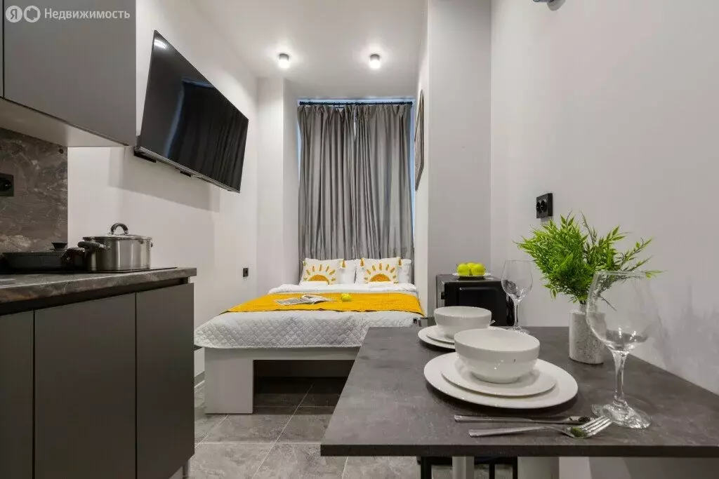 Квартира-студия: Санкт-Петербург, Бумажная улица, 22к2 (12.1 м) - Фото 1