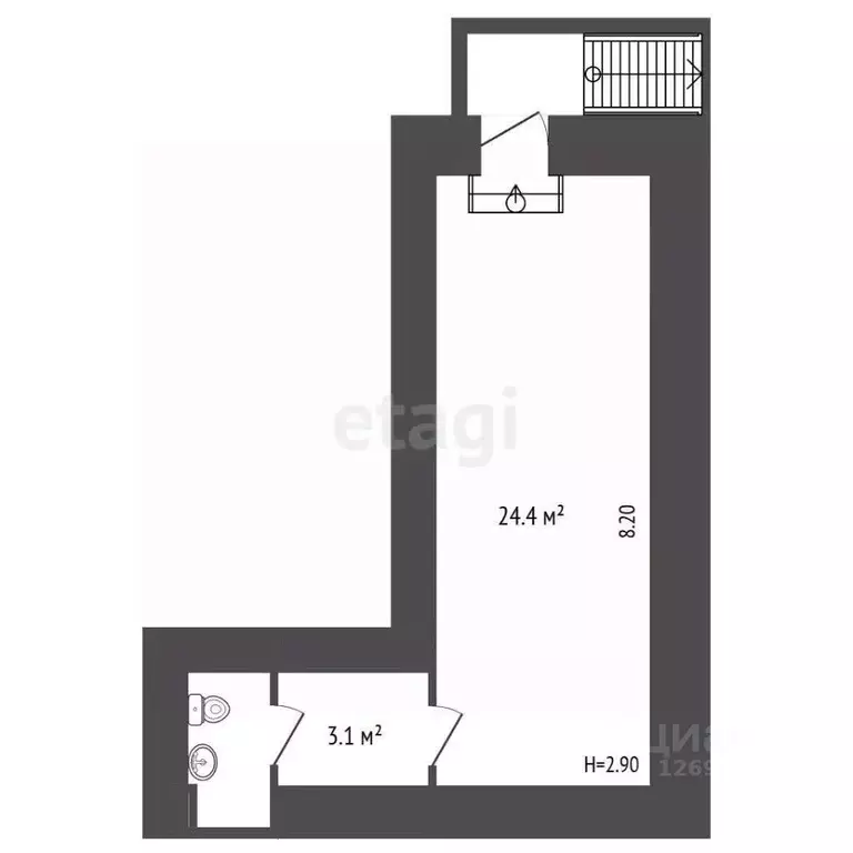 Помещение свободного назначения в Москва Ломоносовский просп., 14 (30 ... - Фото 2