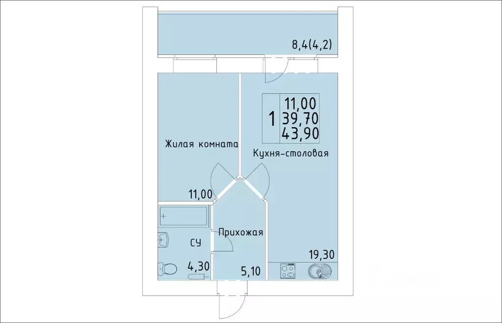 1-к кв. Кировская область, Киров ул. Красной Звезды (43.9 м) - Фото 0