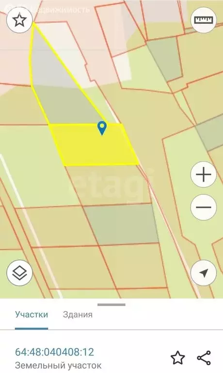 Участок в Саратов, СНТ Мичуринец-59, 6-й Масленный проезд (7.6 м) - Фото 1