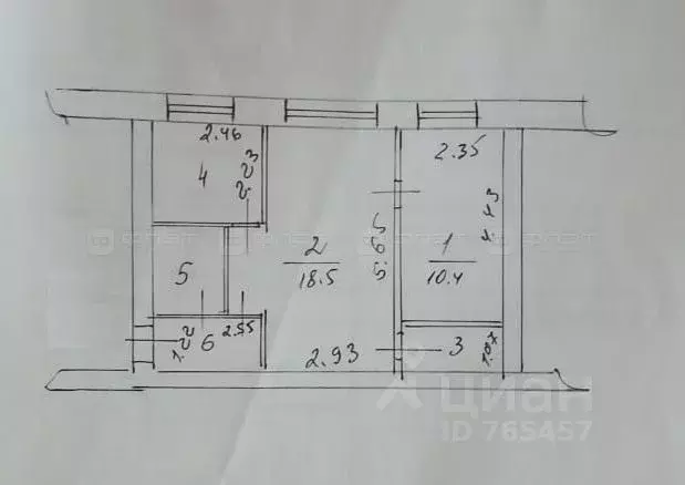 2-к кв. Татарстан, Казань Окольная ул., 17б (43.1 м) - Фото 2