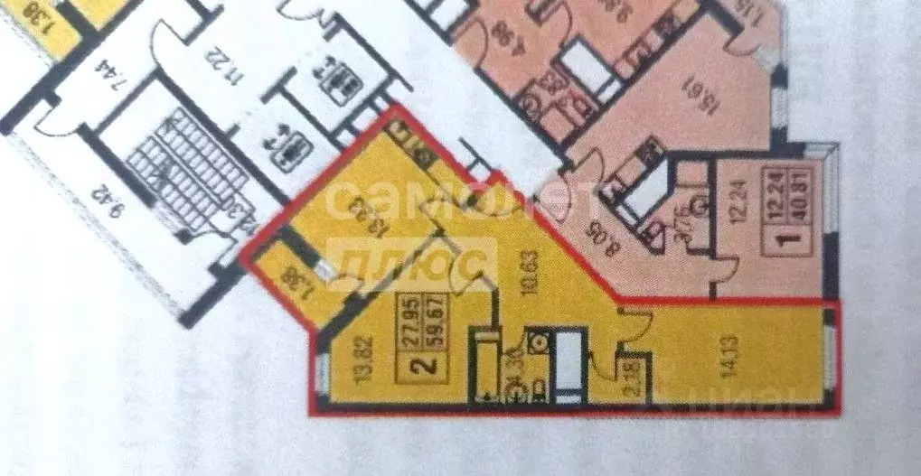 2-к кв. Московская область, Котельники Новые Котельники мкр, 10 (60.6 ... - Фото 2