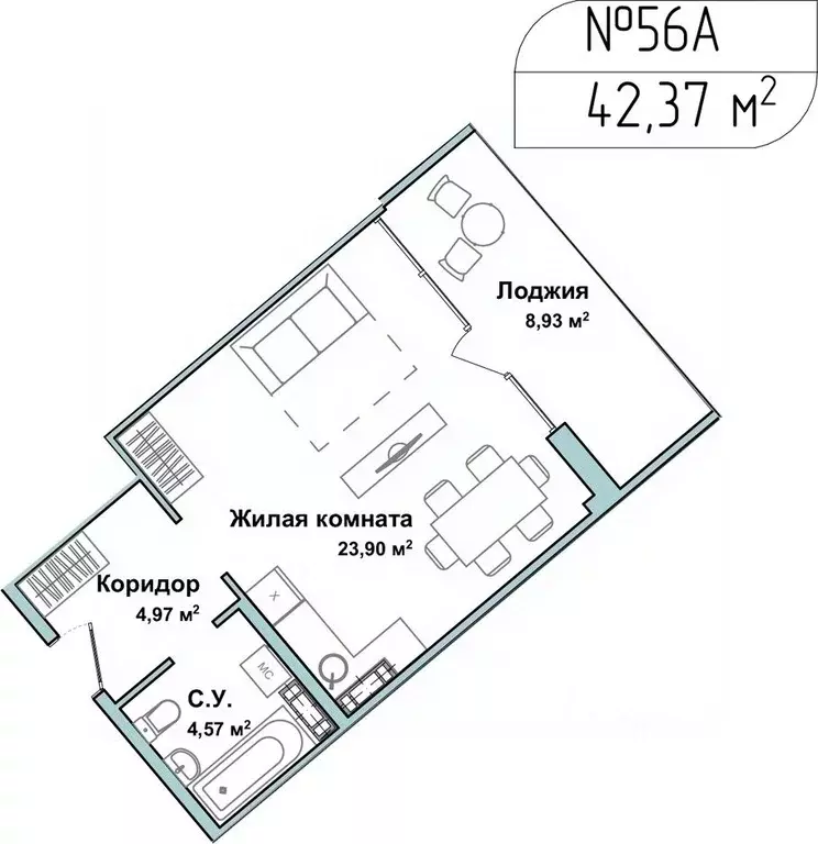 1-к кв. Севастополь ул. Летчиков, 10 (42.2 м) - Фото 0