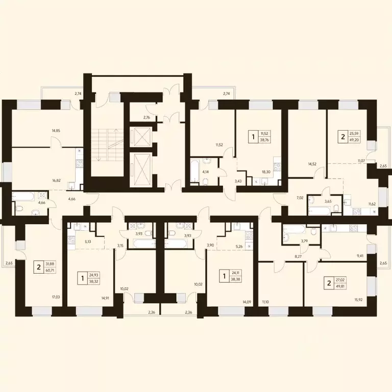 1-к кв. Башкортостан, Уфа ул. Жуковского, 19А (39.0 м) - Фото 2