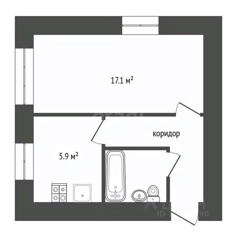 1-к кв. Воронежская область, Воронеж ул. Танеева, 6 (31.0 м) - Фото 0