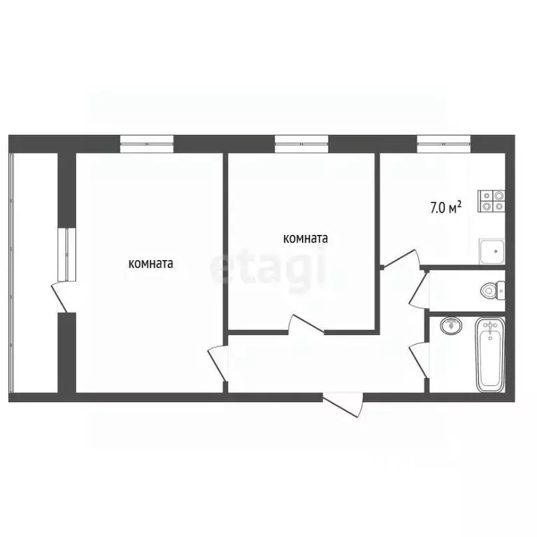2-к кв. Московская область, Раменское ул. Чугунова, 34 (54.2 м) - Фото 1