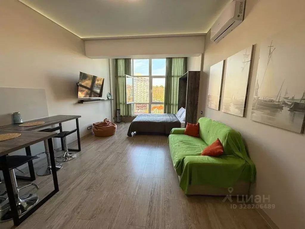 Студия Краснодарский край, Сочи Светлана мкр, ул. Депутатская, 10 ... - Фото 1