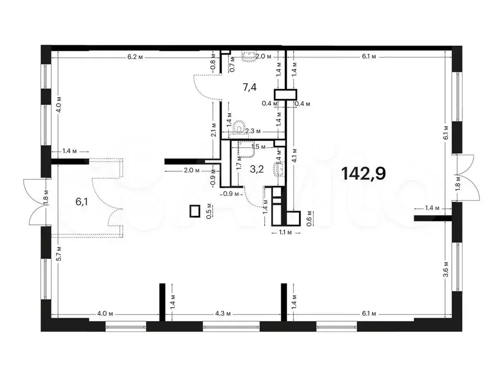 продам помещение свободного назначения, 142.9 м - Фото 0