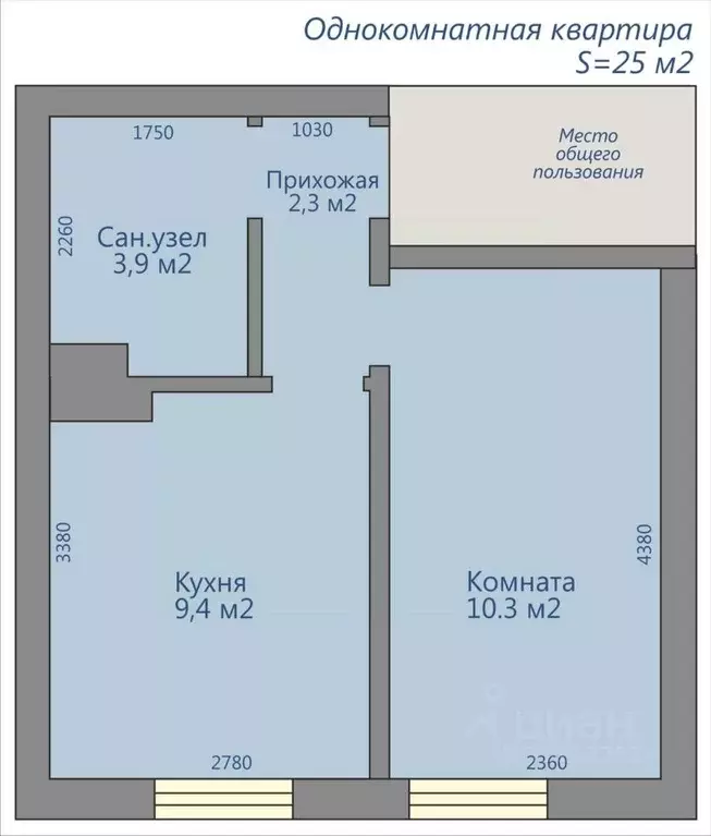 1-к кв. Самарская область, Тольятти ул. Матросова, 27 (25.0 м) - Фото 0