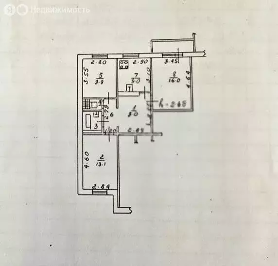 3-комнатная квартира: Липецк, улица Достоевского, 71 (63.9 м) - Фото 1