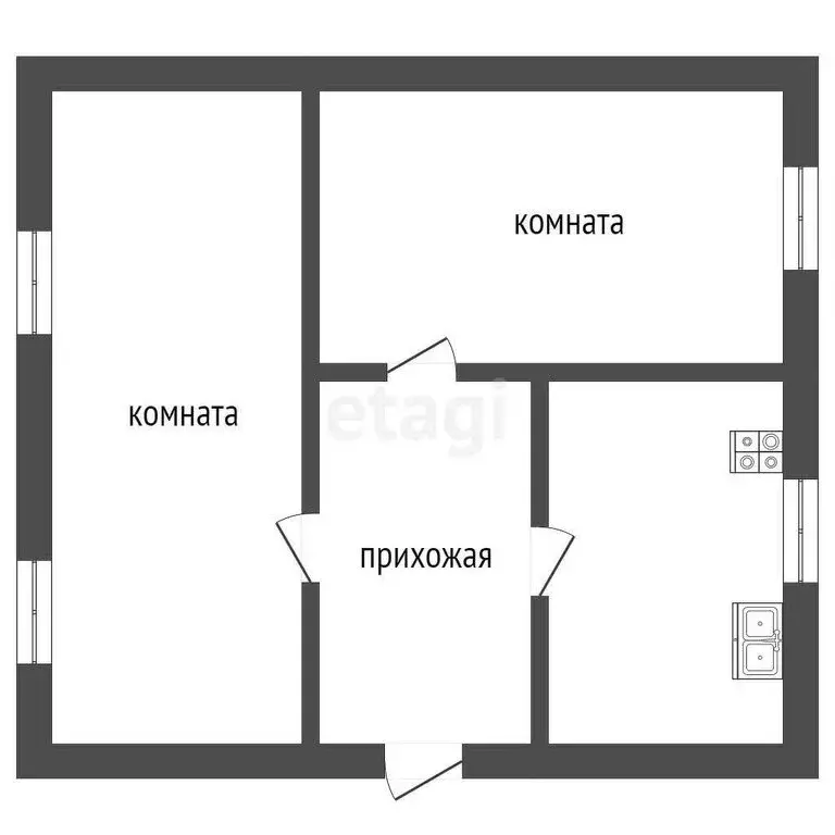 Дом в Заводоуковск, улица Туберкулёзный Санаторий (54.7 м) - Фото 1